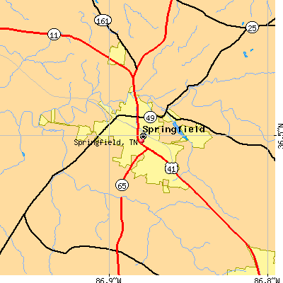 Springfield map
