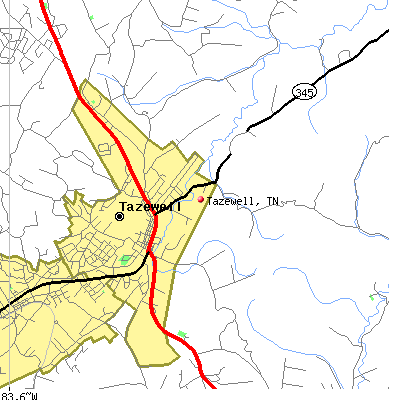 Tazewell map
