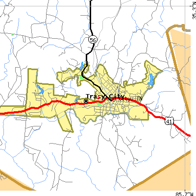 Tracy City map