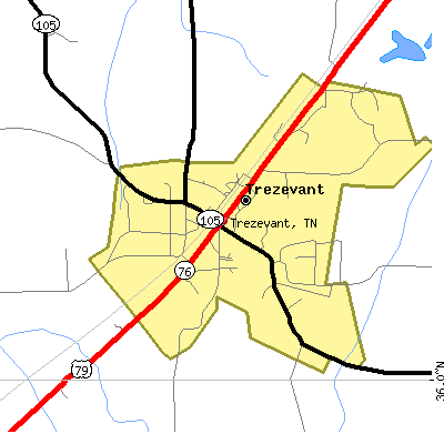 Trezevant map