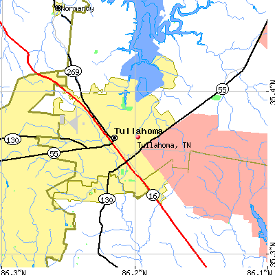 Tullahoma map