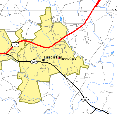 Tusculum map