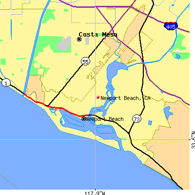 Newport Beach map