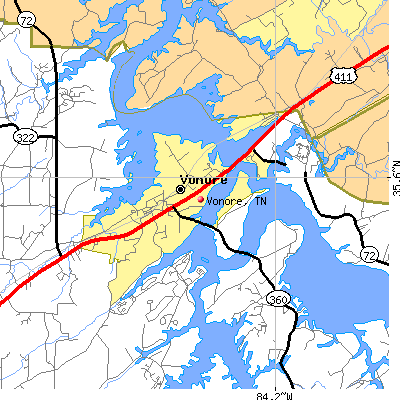 Vonore map