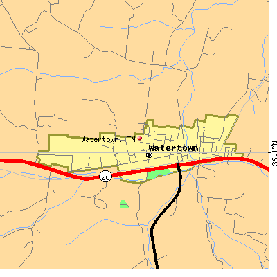 Watertown map