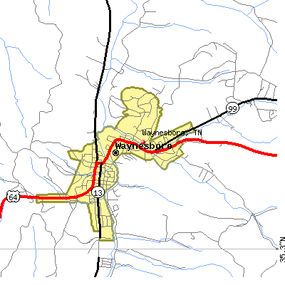 Waynesboro map