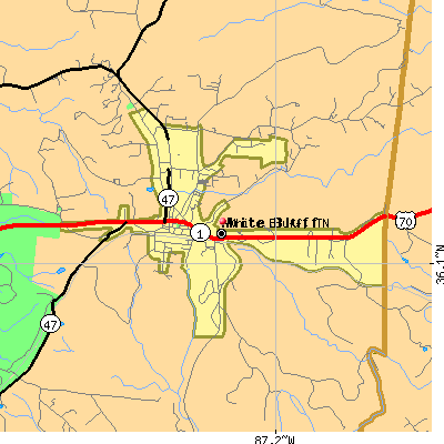 White Bluff map