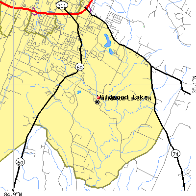 Wildwood Lake map