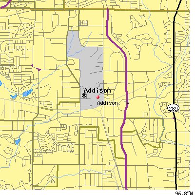 Addison map
