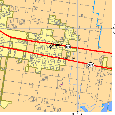 Alamo map