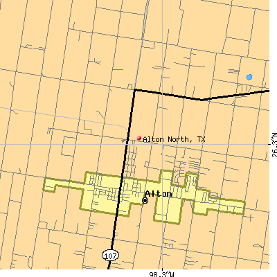 Alton North map