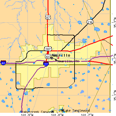 Amarillo map