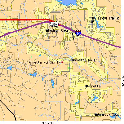 Annetta North map