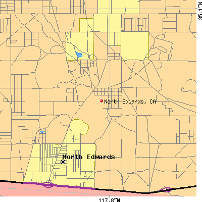 North Edwards map