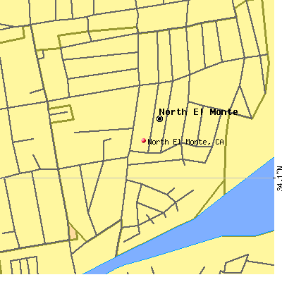 North El Monte map