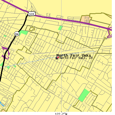 North Fair Oaks map