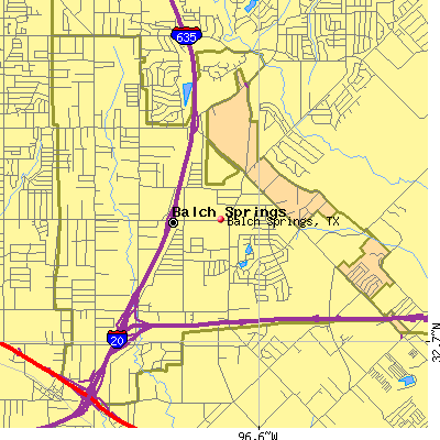 Balch Springs map