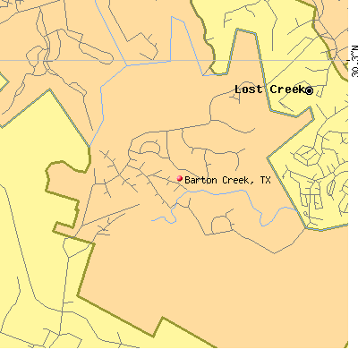 Barton Creek map