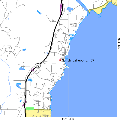 North Lakeport map