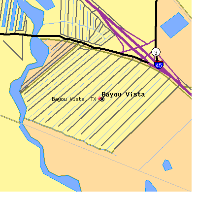 Bayou Vista map
