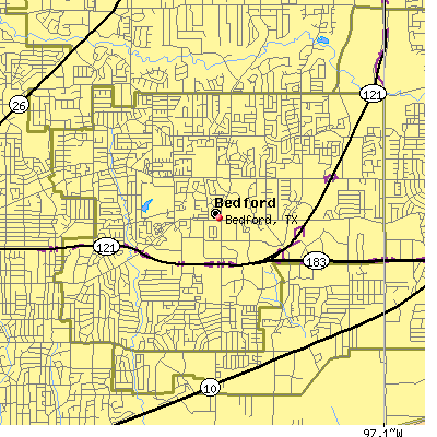 Bedford map