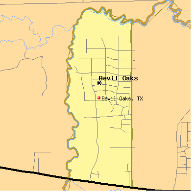 Bevil Oaks map