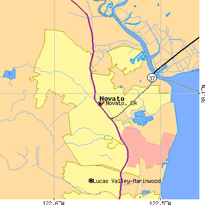 Novato map