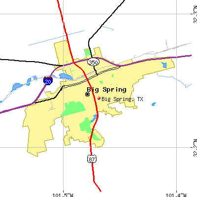 Big Spring map