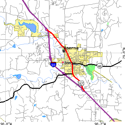 Boerne map