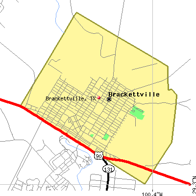 Brackettville map