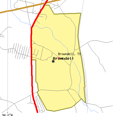Browndell map