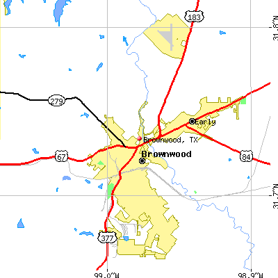 Brownwood map