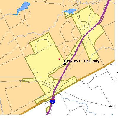 Bruceville-Eddy map