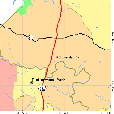 Bulverde map