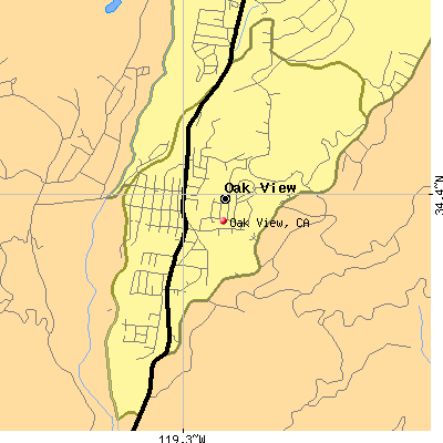 Oak View map