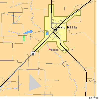 Caddo Mills map