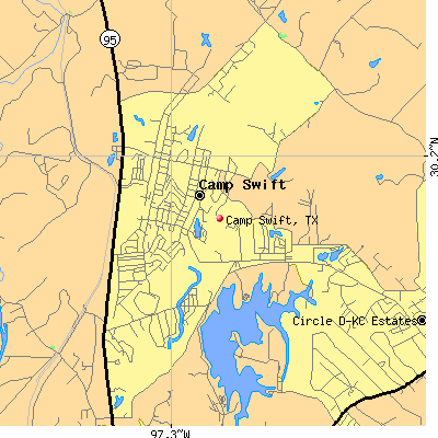 Camp Swift map