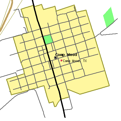 Camp Wood map