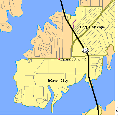 Caney City map