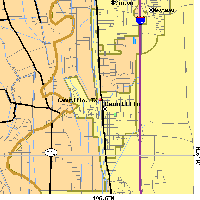Canutillo map