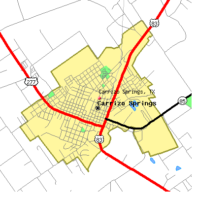 Carrizo Springs map