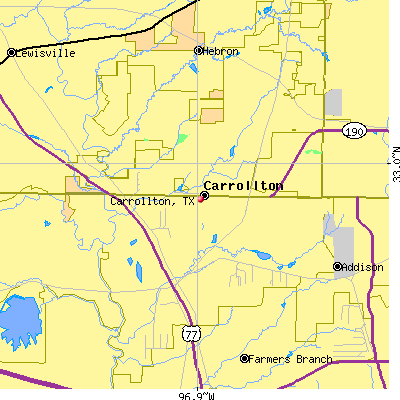 Carrollton map