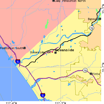 Oceanside map