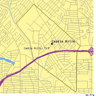 Castle Hills map
