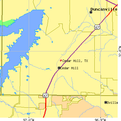 Cedar Hill map