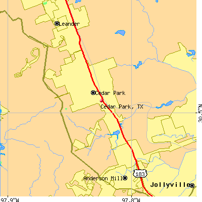 Cedar Park map