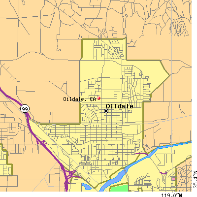 Oildale map
