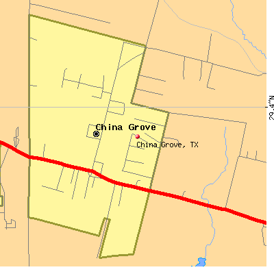 China Grove map