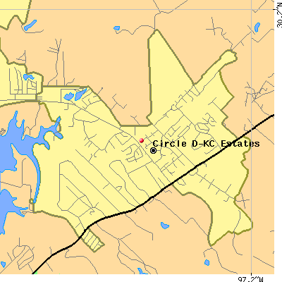 Circle D-KC Estates map