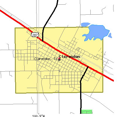 Clarendon map